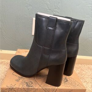 Free People Blue Heeled Boots Brand New in box